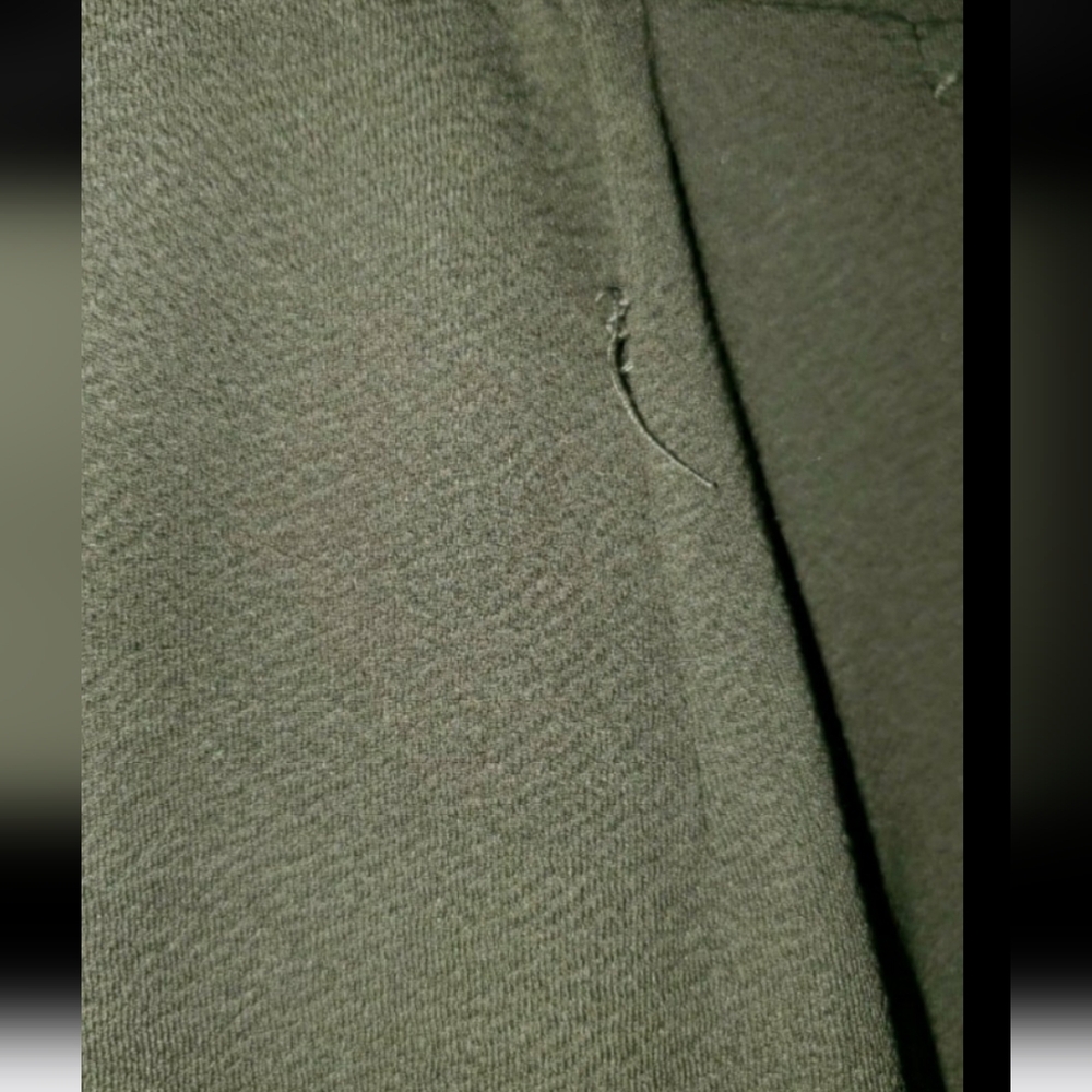 Derek Heart Olive Sailor Button Wide Leg Cropped Pants Women’s Small - Picture 7 of 7